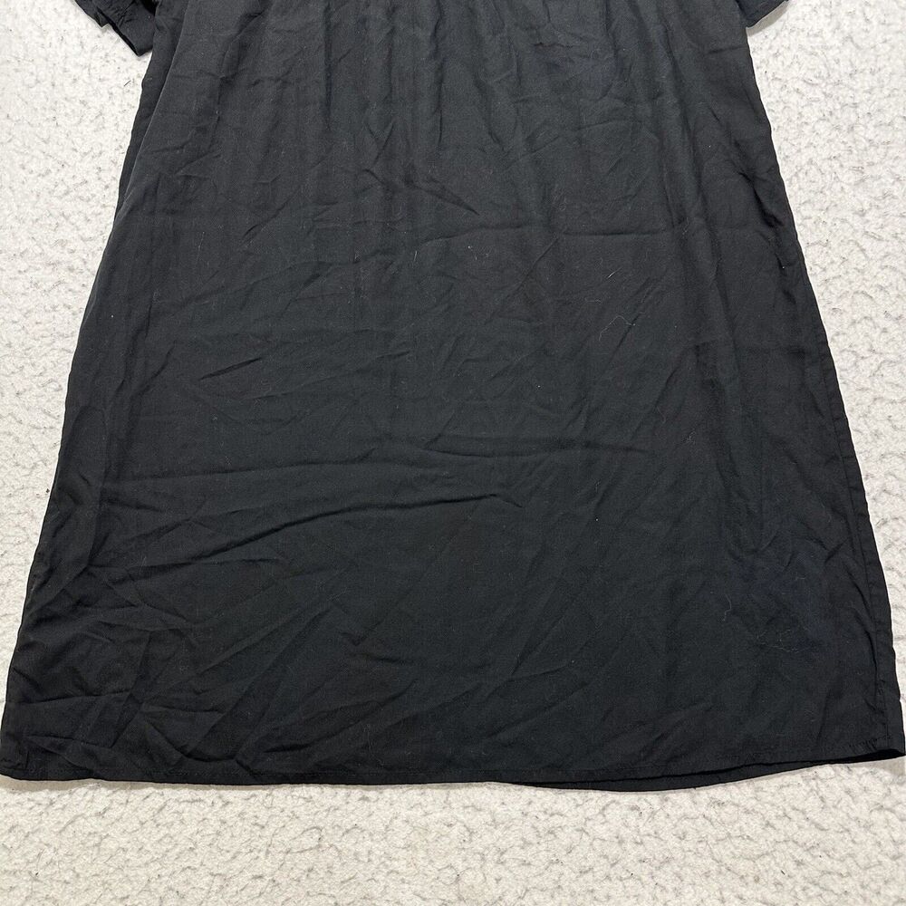 Old Navy Women's Medium Short Sleeve A-Line Dress Lace Embroidery Trim Black - Picture 11 of 12